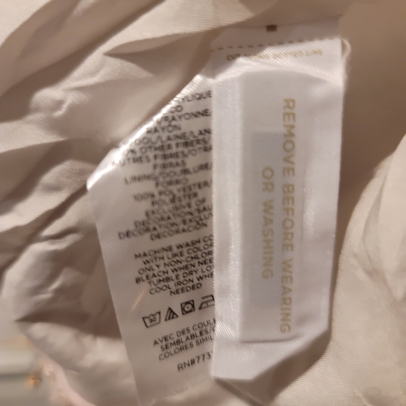 ANN TAYLOR Multicolor Tweed Double-Breasted Blazer Size 8 - Picture 3 of 10